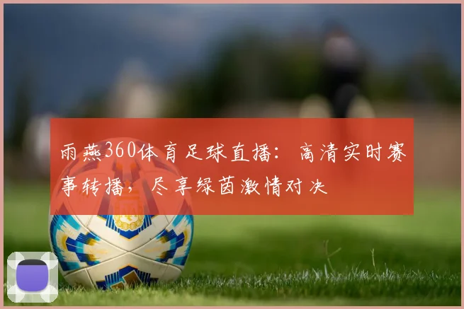 雨燕360体育足球直播：高清实时赛事转播，尽享绿茵激情对决